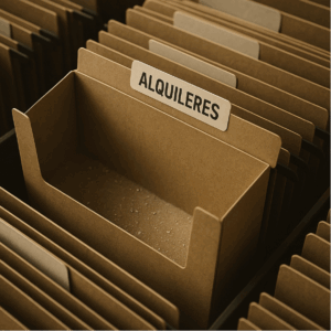 Archivador de alquileres vacío debido a la falta de oferta (2025)